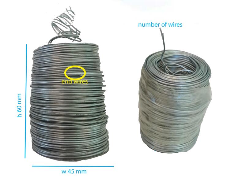 Annealed double wire twisted coils