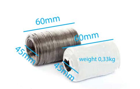 Bright annealed wire coils of twisted double wire for binding bobbin